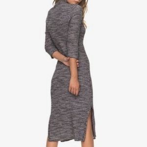 ROXY mock neck midi dress